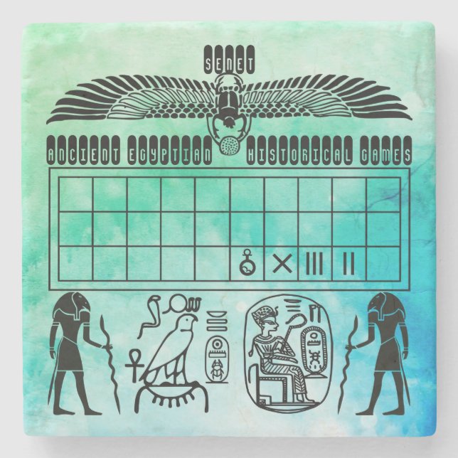 Dessous-de-verre En Pierre Ancien Comité des Sénateurs Égyptiens (Devant)