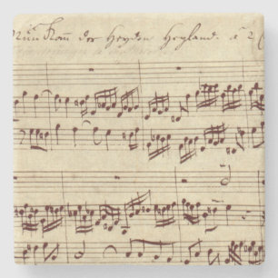 Dessous-de-verre En Pierre Anciennes Notes de Musique - Partition de Musique 