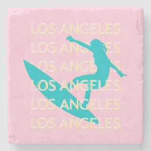 Dessous-de-verre En Pierre Angeles Travel Art, Californie, Travel Art, Preppy