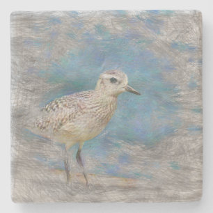 Dessous-de-verre En Pierre animal artistique petit oiseau