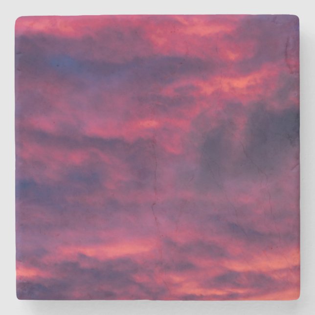 Dessous-de-verre En Pierre août rouge (Devant)