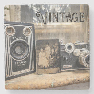 Dessous-de-verre En Pierre Appareils photo vintages