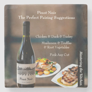 Dessous-de-verre En Pierre Appariement de vin Pinot Noir / Maîtriser la cuisi