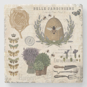 Dessous-de-verre En Pierre Appartement de ferme vintage moderne