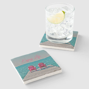 Dessous-de-verre En Pierre Appréciez la vie aux chaises rustiques