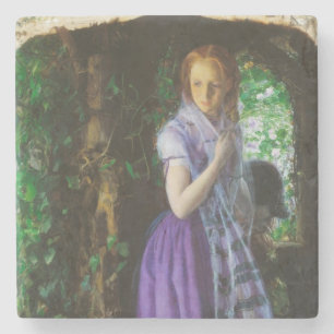 Dessous-de-verre En Pierre April Love (par Arthur Hughes)