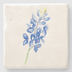 Dessous-de-verre En Pierre Aquarelle bleu 1