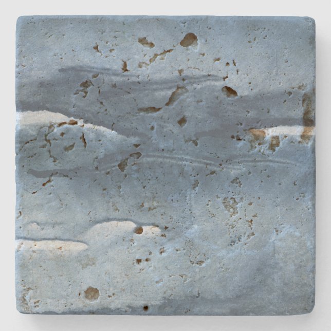 Dessous-de-verre En Pierre Aquarelle bleu foncé (Devant)