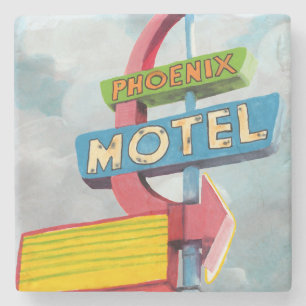 Dessous-de-verre En Pierre Aquarelle Motel Phoenix