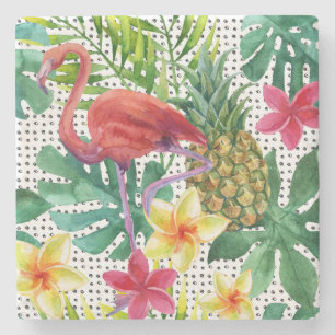 Dessous-de-verre En Pierre Aquarelle tropicale