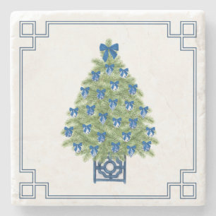 Dessous-de-verre En Pierre Arbre de Noël en Chinoiserie