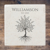 Arbre de Vie Monogramme Rustique