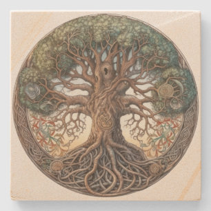 Dessous-de-verre En Pierre Arbre païen de vie