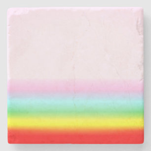 Dessous-de-verre En Pierre Arc en ciel dans le Dessous de verre en pierre du