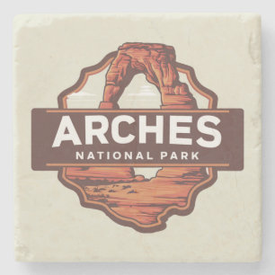 Dessous-de-verre En Pierre Arches National Park Utah USA