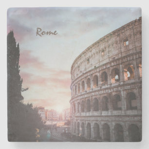 Dessous-de-verre En Pierre Architecture antique Rome coucher de soleil ville