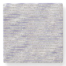Argent violet rayures de Parties scintillant