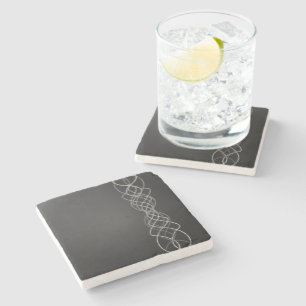 Dessous-de-verre En Pierre Argentée