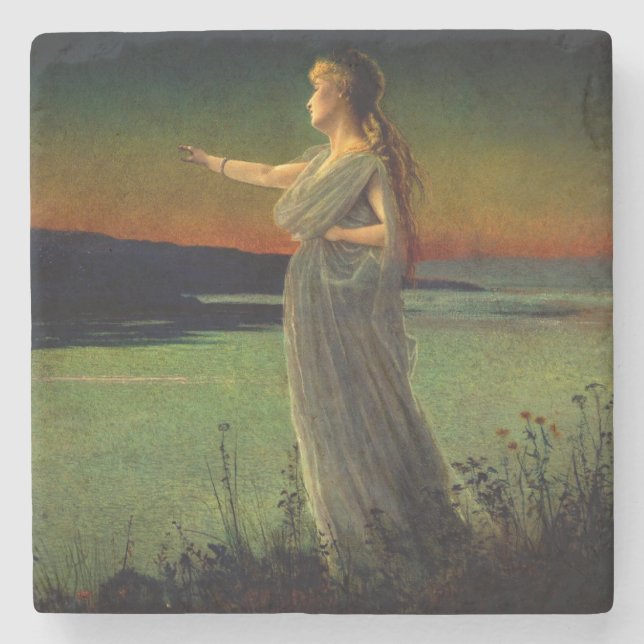Dessous-de-verre En Pierre Ariane à Naxos John Atkinson Grimshaw (Devant)