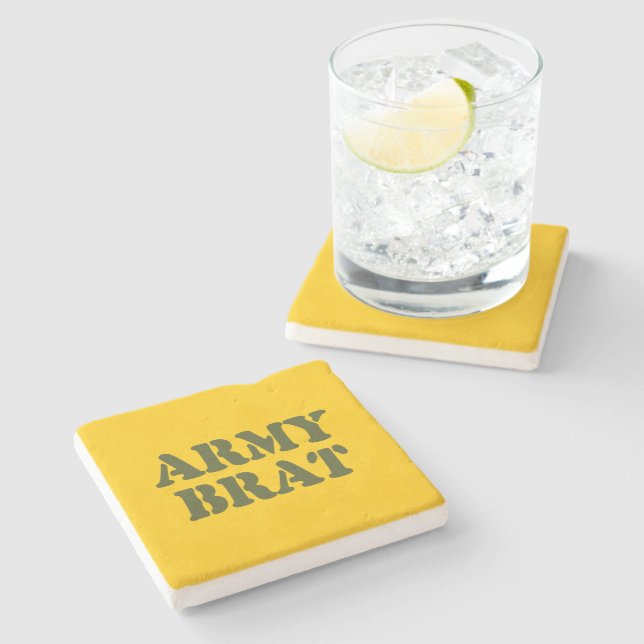 DESSOUS-DE-VERRE EN PIERRE ARMÉE BRAT (Côté)