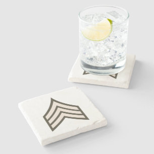 Dessous-de-verre En Pierre Army Sergeant rank