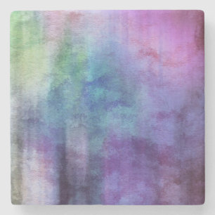 Dessous-de-verre En Pierre arrière - plan abstrait d'aquarelle d'art sur le