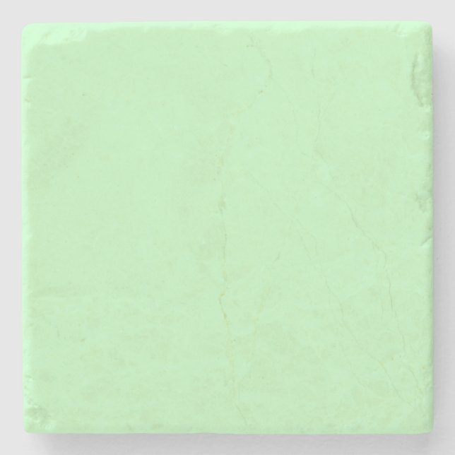Dessous-de-verre En Pierre Arrière - plan de couleur bleu vert pastel (Devant)