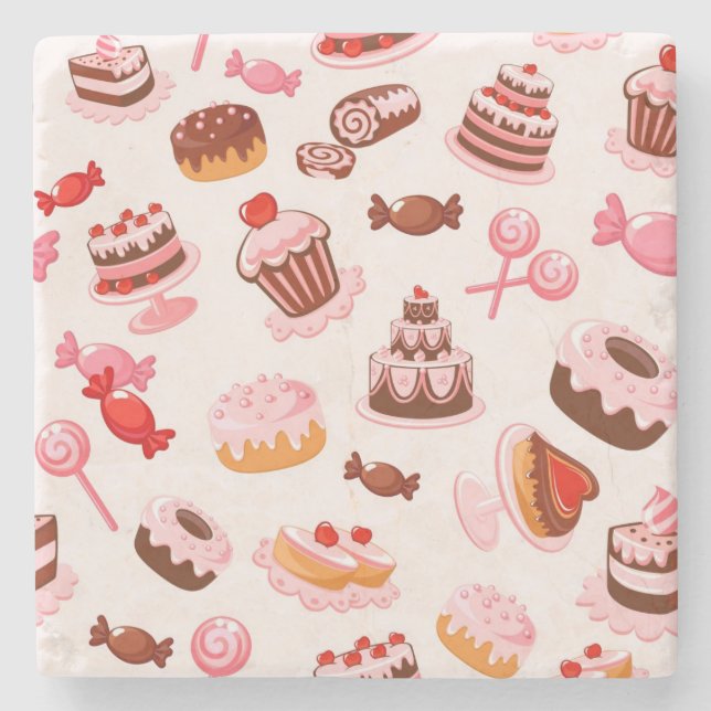 Dessous-de-verre En Pierre Arrière - plan doux (Devant)