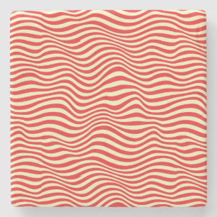 Dessous-de-verre En Pierre Arrière - plan rayé