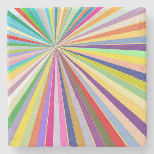 Dessous-de-verre En Pierre Arrière - plan rayé frais