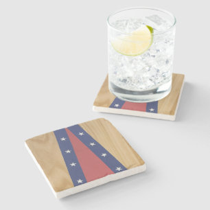 Dessous-de-verre En Pierre Art inspiré par l'Amérique   Drapeaux, Jerseys & 4