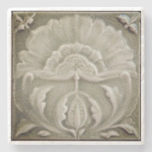 Dessous-de-verre En Pierre Art nouveau jugendstil carreaux de fleurs design b