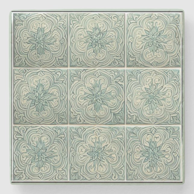 Dessous-de-verre En Pierre Art traditionnel de la céramique adalusienne no 1 (Devant)