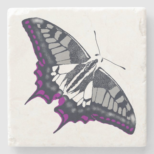 Dessous-de-verre En Pierre Asexual Flag Swallowtail (Devant)