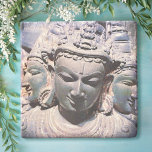 Dessous-de-verre En Pierre Asie Antique Façades sculptées Statue Photo élégan<br><div class="desc">Cette sculpture asiatique en pierre de trois têtes respire la paix et la solitude. Contemplez et réfléchissez à ce que vous pouvez accomplir chaque fois que vous utilisez ce dessous de verre de pierre photographique avec votre boisson préférée. Fait un grand cadeau de ménage! Vous pouvez facilement personnaliser ce dessous...</div>