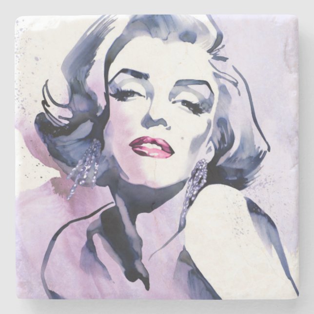 Dessous-de-verre En Pierre Assez dans le pourpre (Devant)