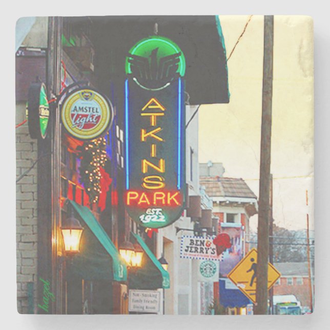 Dessous-de-verre En Pierre Atkins Park Virginia Highland, Atkins Park (Devant)