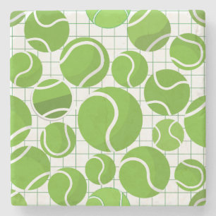 Dessous-de-verre En Pierre Attrapez le Motif de Tennis Balls