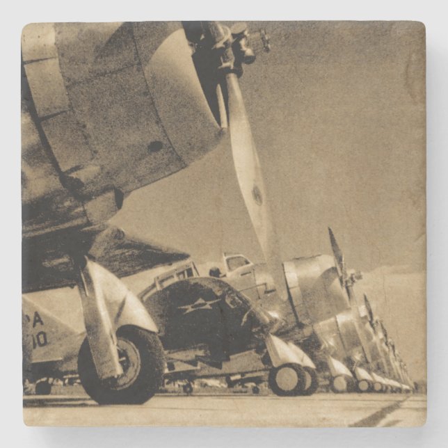 Dessous-de-verre En Pierre Avions courageux de bombardier de SBD de Douglas (Devant)