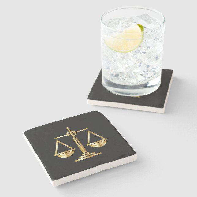 Dessous-de-verre En Pierre Avocat de la loi (Côté)