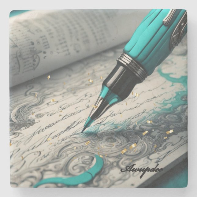 Dessous-de-verre En Pierre Awupdee l'écraser en pierre éclectique 010 (Devant)