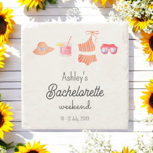 Dessous-de-verre En Pierre Bachelorette Beach Bikini Week-end