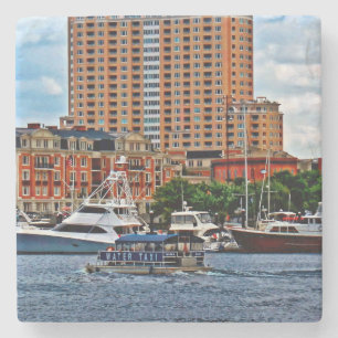 Dessous-de-verre En Pierre Baltimore MD - Taxi d'eau du port intérieur