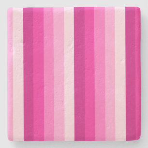 Dessous-de-verre En Pierre Bandes d'ombre rose chaud