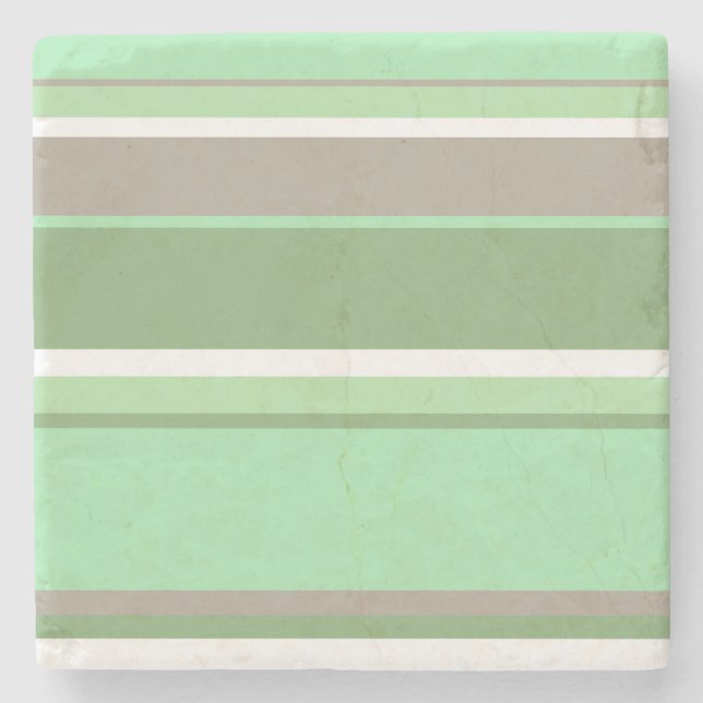 Dessous-de-verre En Pierre Bandes vert pâle (Devant)