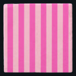 Dessous-de-verre En Pierre Bandes verticales rose chaud<br><div class="desc">Grilles verticales - rose et rose chaud.</div>