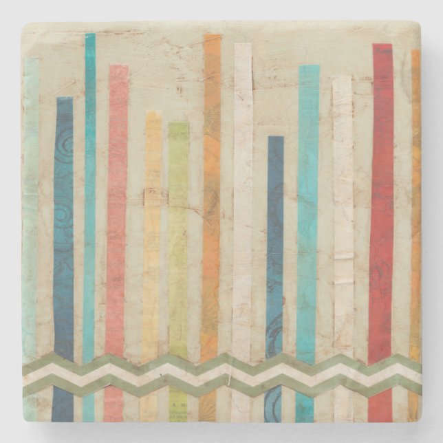 Dessous-de-verre En Pierre barrières 2-Up de papier IV (Devant)