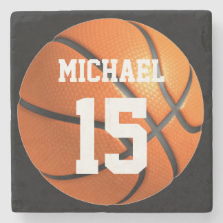 Dessous-de-verre En Pierre Basket-ball Votre nom