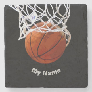 Dessous-de-verre En Pierre Basket-ball Votre nom
