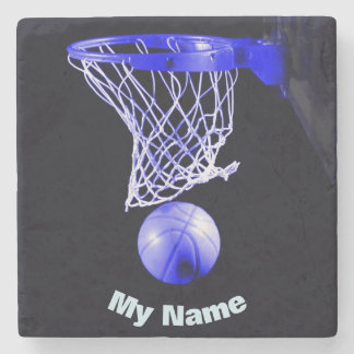 Dessous-de-verre En Pierre Basket-ball Votre nom